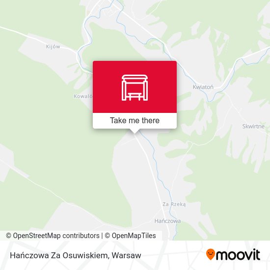 Hańczowa Za Osuwiskiem map