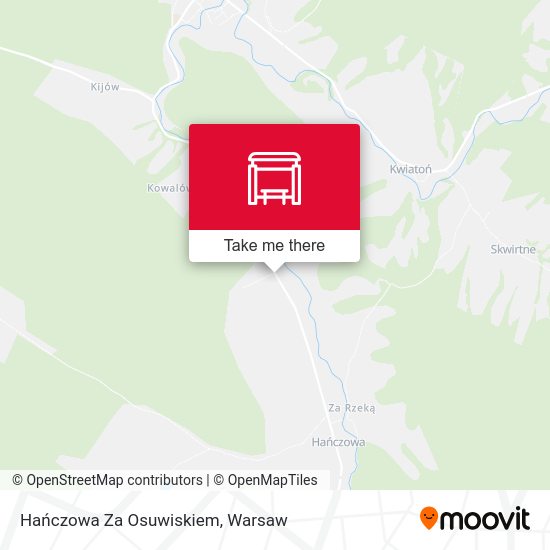 Hańczowa Za Osuwiskiem map