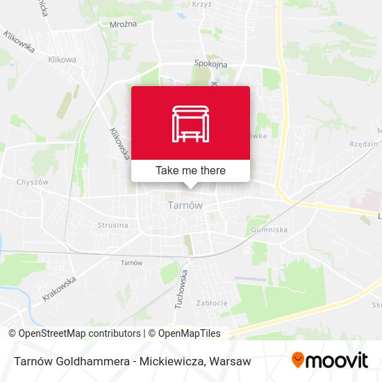 Tarnów Goldhammera - Mickiewicza map