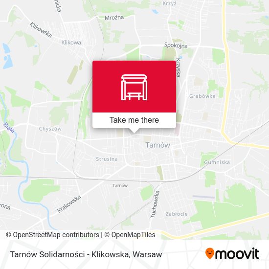 Tarnów Solidarności - Klikowska map