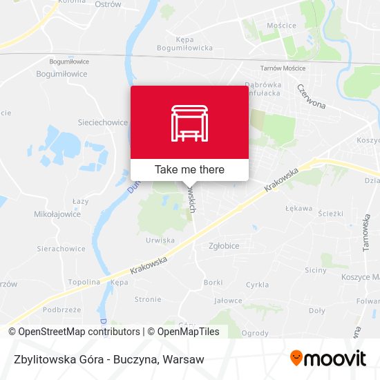 Zbylitowska Góra - Buczyna map