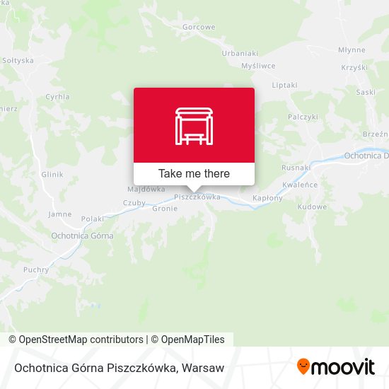 Ochotnica Górna Piszczkówka map