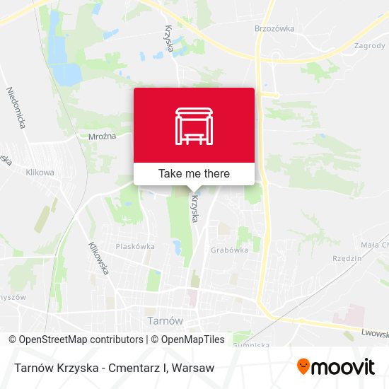 Tarnów Krzyska - Cmentarz I map