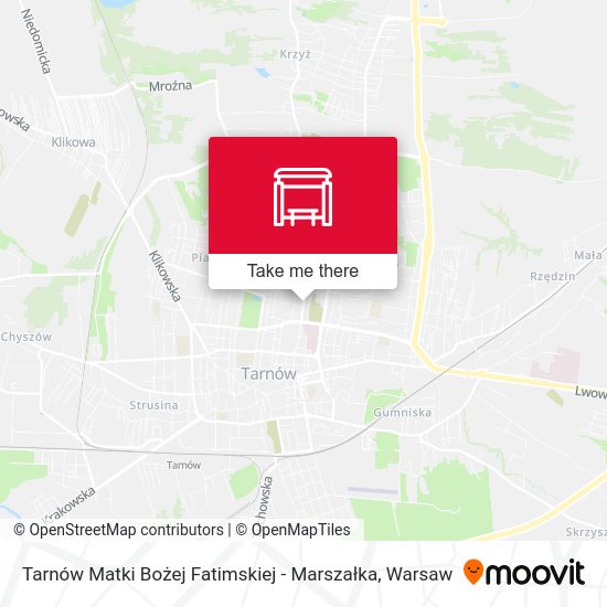 Tarnów Matki Bożej Fatimskiej - Marszałka map