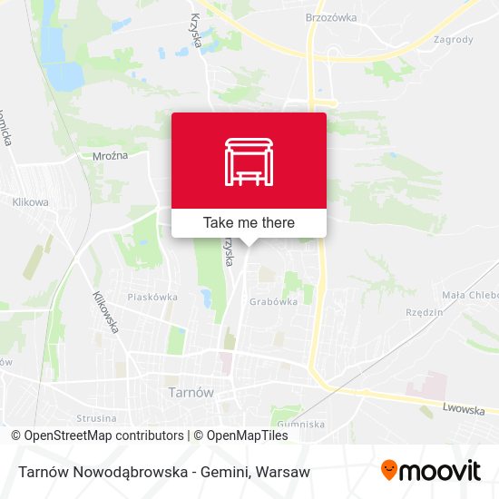 Tarnów Nowodąbrowska - Gemini map