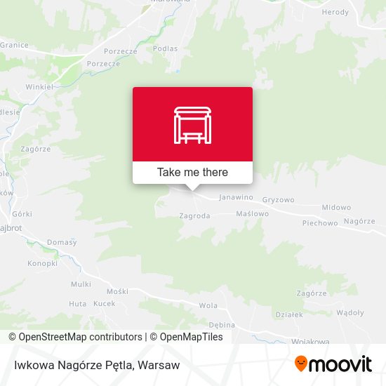 Iwkowa Nagórze Pętla map