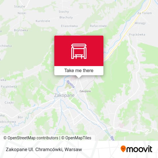 Zakopane Ul. Chramcówki map