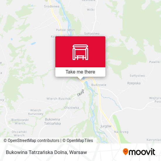 Карта Bukowina Tatrzańska Dolna