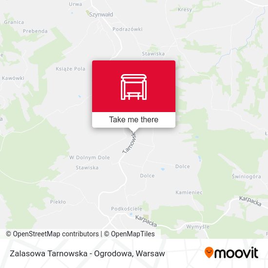 Zalasowa Tarnowska - Ogrodowa map