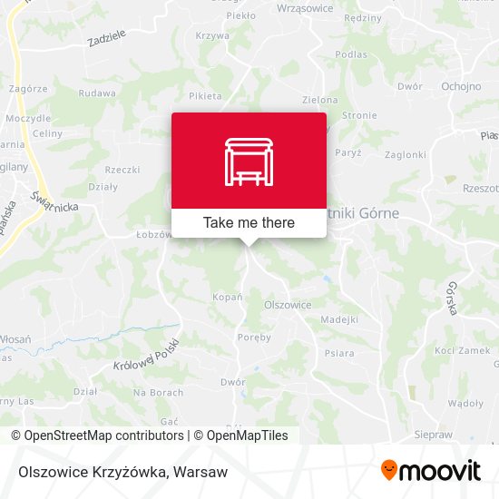 Olszowice Krzyżówka map