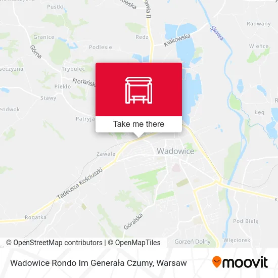 Карта Wadowice Rondo Im Generała Czumy