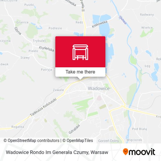 Wadowice Rondo Im Generała Czumy map