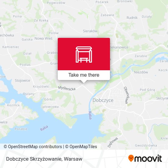 Карта Dobczyce Skrzyżowanie