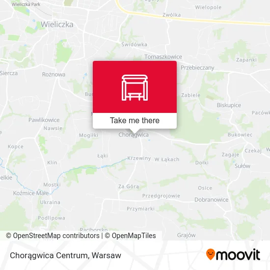 Chorągwica Centrum map