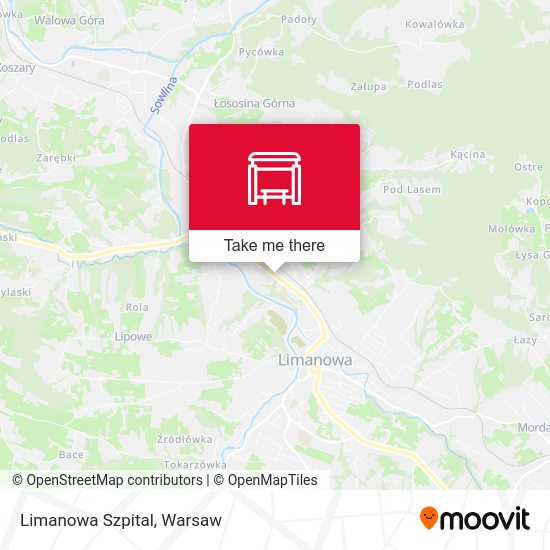 Limanowa Szpital map