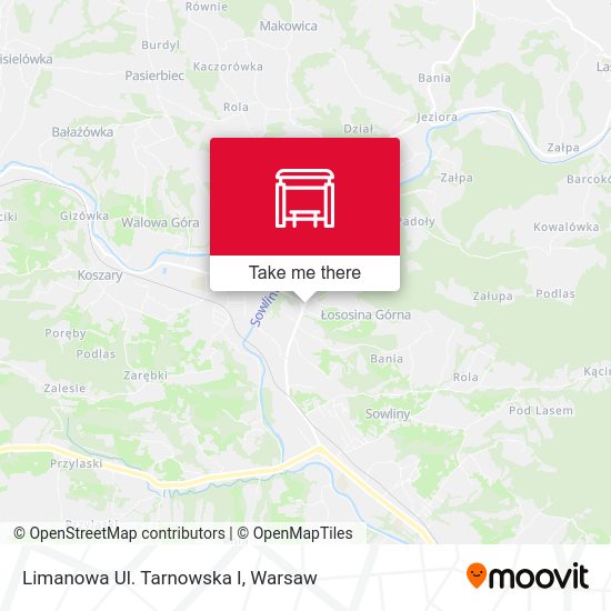 Limanowa Ul. Tarnowska I map