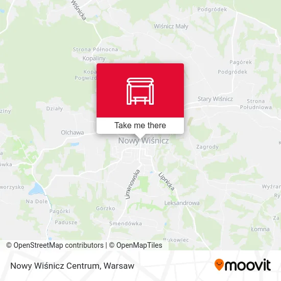 Nowy Wiśnicz Centrum map