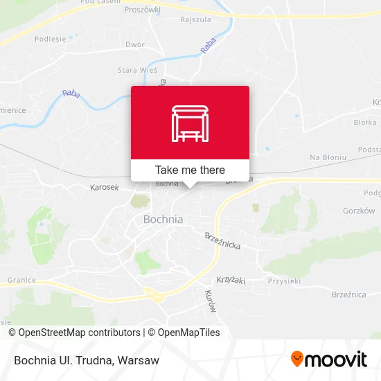 Карта Bochnia Ul. Trudna