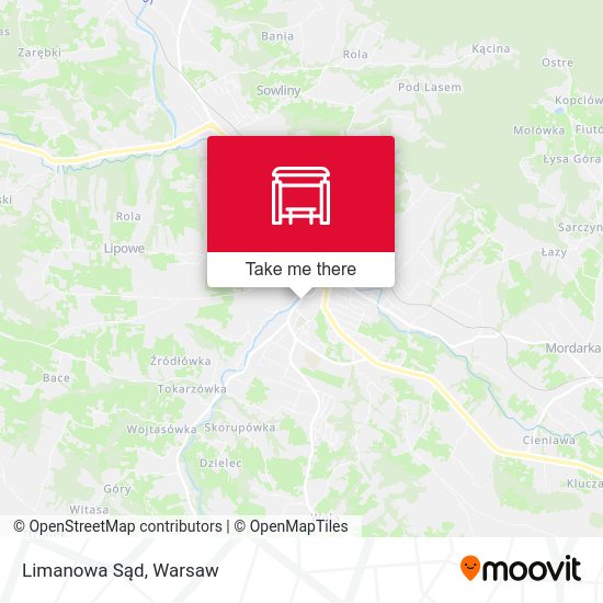 Limanowa Sąd map