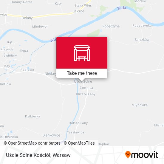 Uście Solne Kościół map