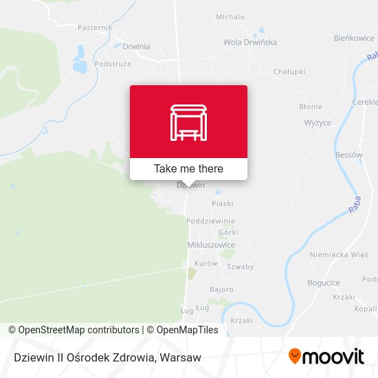 Dziewin II Ośrodek Zdrowia map