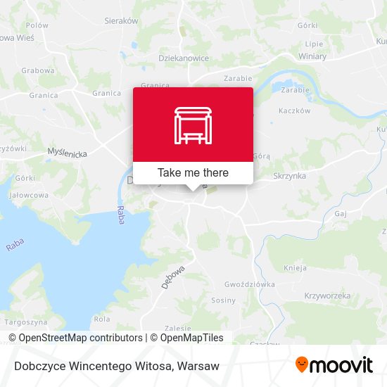 Dobczyce Wincentego Witosa map