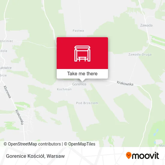 Карта Gorenice Kościół
