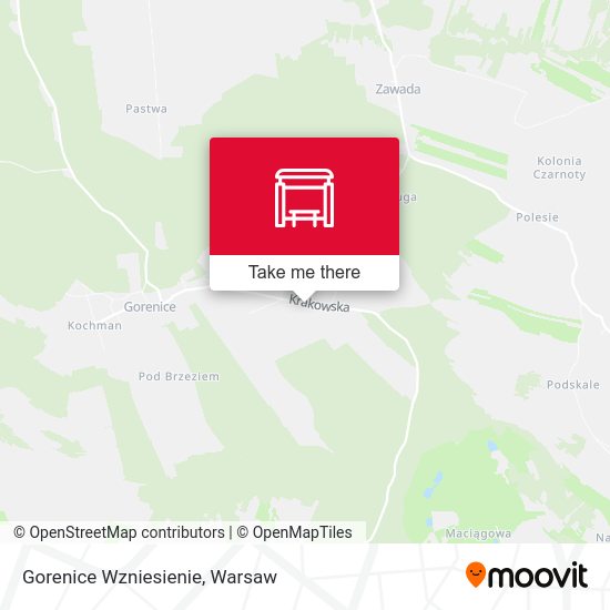 Gorenice Wzniesienie map