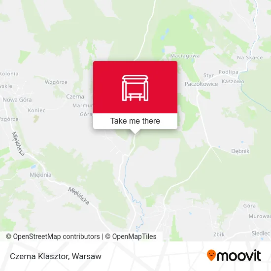 Карта Czerna Klasztor