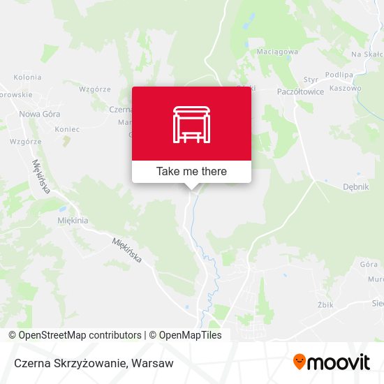 Czerna Skrzyżowanie map