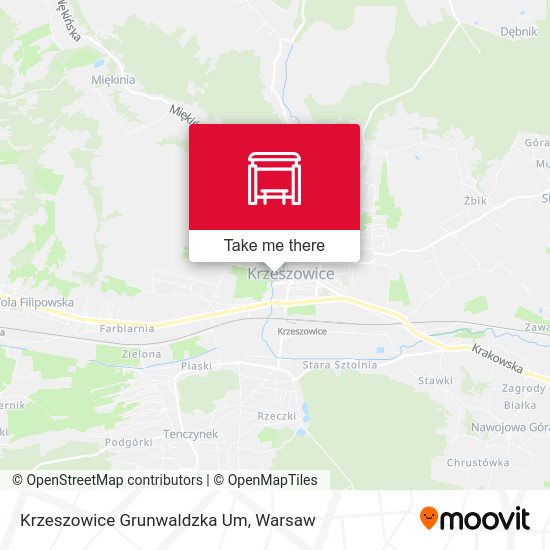 Карта Krzeszowice Grunwaldzka Um