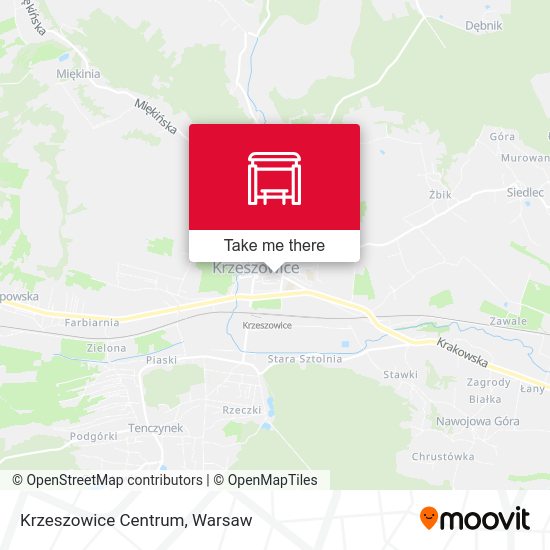 Krzeszowice Centrum map