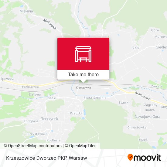 Карта Krzeszowice Dworzec PKP