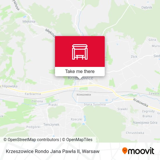 Карта Krzeszowice Rondo Jana Pawła II