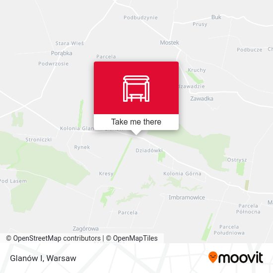 Glanów I map