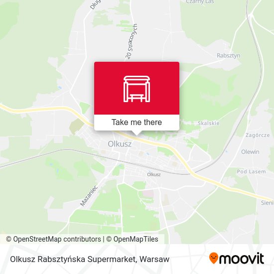 Olkusz Rabsztyńska Supermarket map