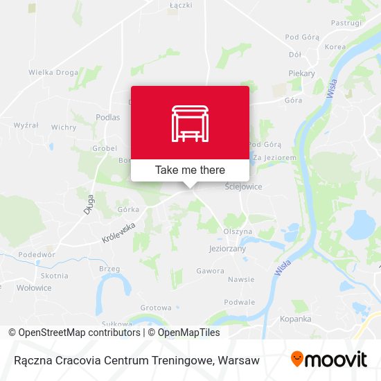 Rączna Cracovia Centrum Treningowe map