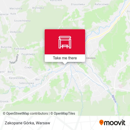 Zakopane Górka map