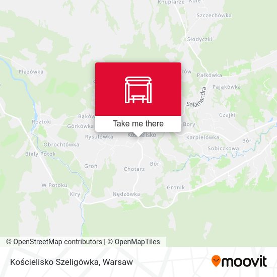 Карта Kościelisko Szeligówka