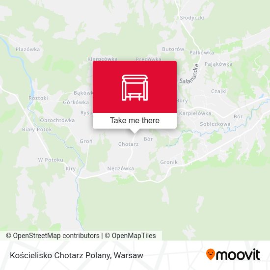 Kościelisko Chotarz Polany map