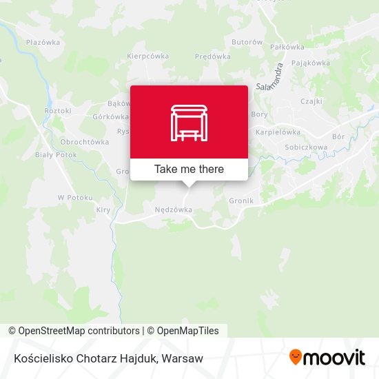 Kościelisko Chotarz Hajduk map