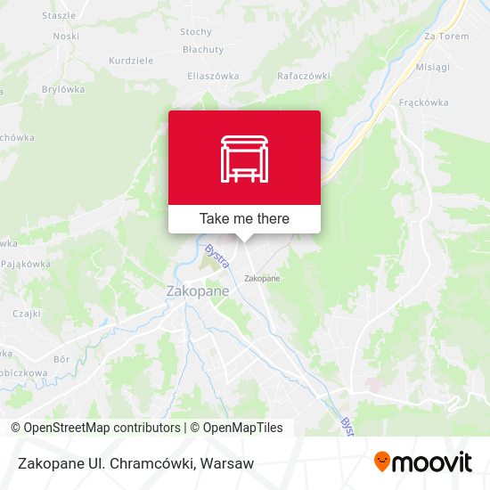 Zakopane Ul. Chramcówki map