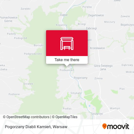 Pogorzany Diabli Kamień map