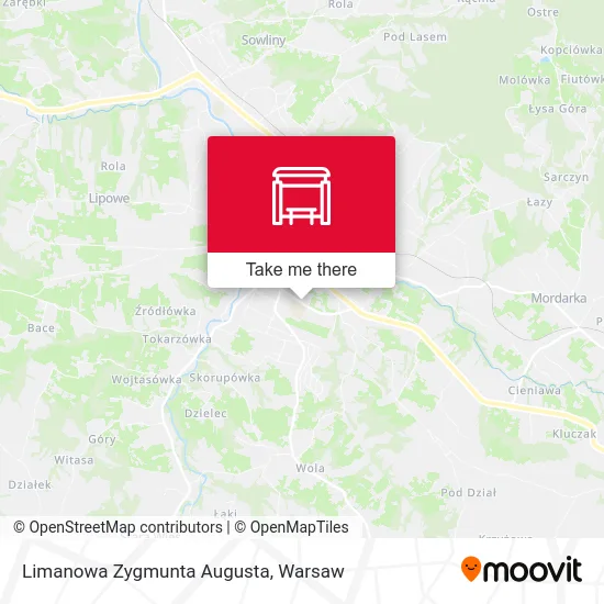 Карта Limanowa Zygmunta Augusta