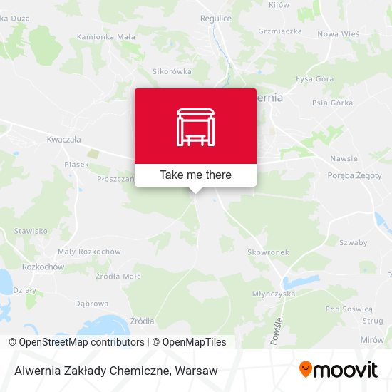 Alwernia Zakłady Chemiczne map