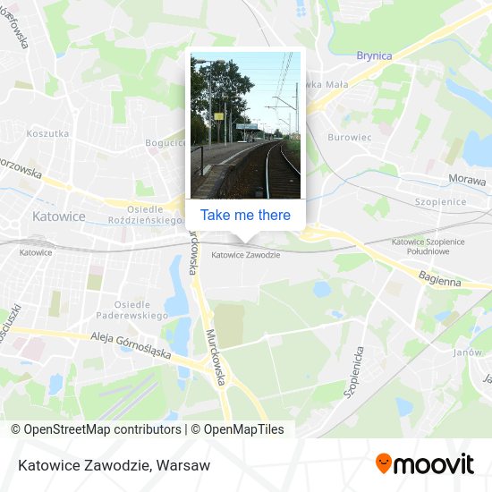 Katowice Zawodzie map