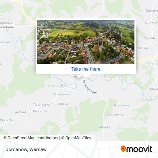 Jordanów map