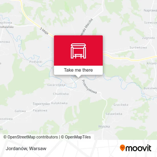 Карта Jordanów
