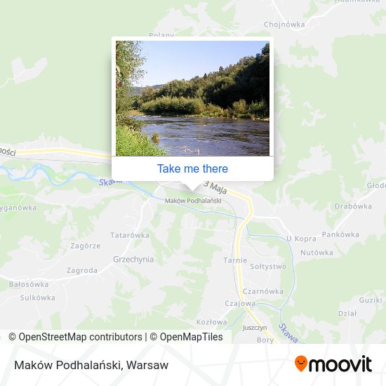 Maków Podhalański map