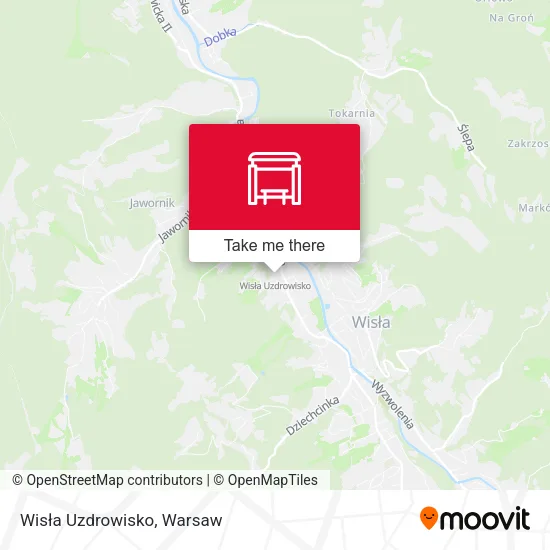 Карта Wisła Uzdrowisko